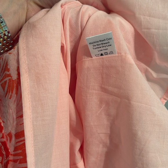 Tuckernuck Pink and Red/Orange Ruffled Tiered Sundress - Picture 9 of 10